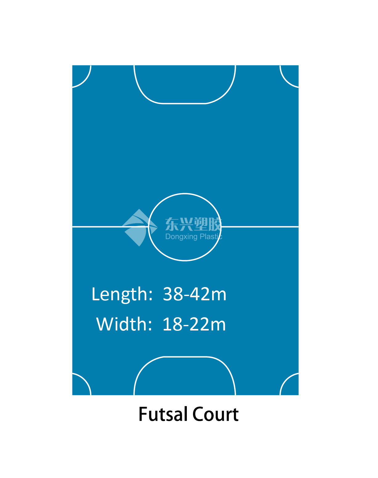 Indoor football floor features